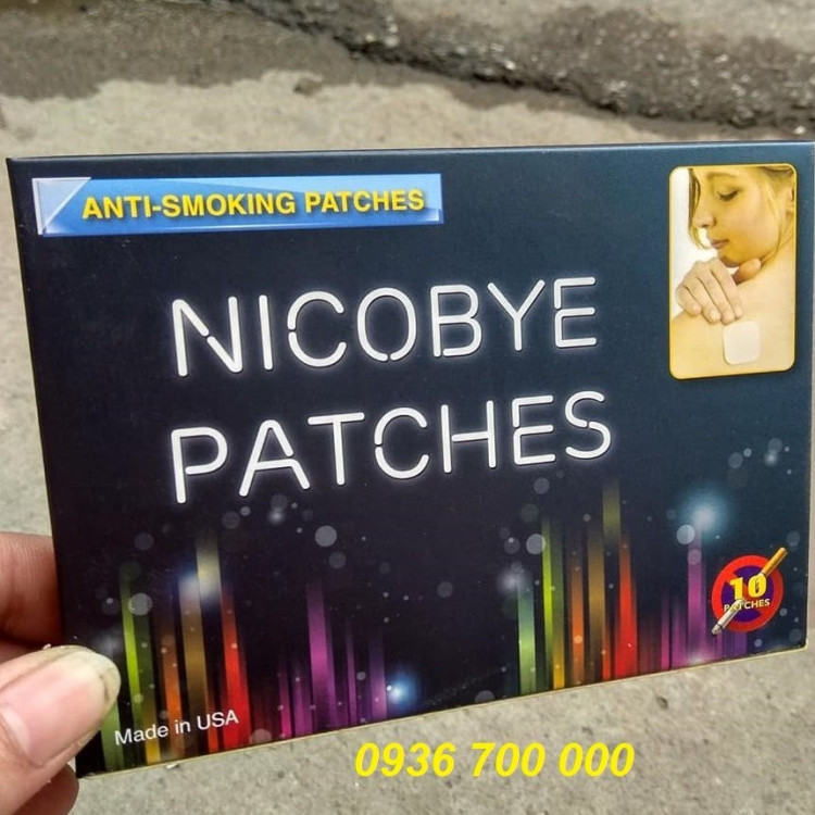 Miếng dán cai nghiện thuốc lá NicoBye Mỹ