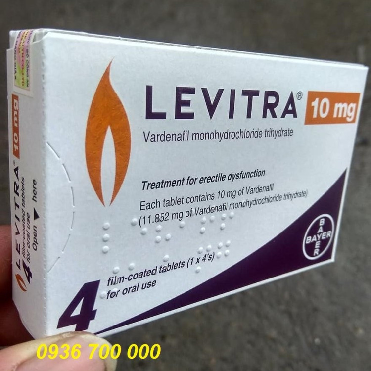 Thuốc levitra 10mg hàng xịn chính hãng Bayer có tem chống hàng giả BCA